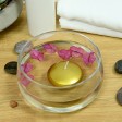 3 Inch Metallic Bronze Gold Floating Candles (12pc/Box)