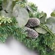 30 inch Eucalyptus Christmas Wreath with Lights