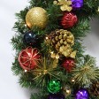 30 inch Christmas Wreath with Ornaments and Lights