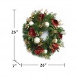 26 inch Christmas Wreath with Ornaments