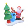 6.5FT L Inflatable Santa with Mailbox