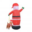 8FT Santa And Labrador Dog Inflatable