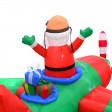 8FT Long Inflatable Santa Flies A Plane