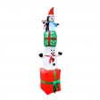 8FT GiFTboxes Snowman & Penguin Pyramid Inflatable
