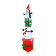 8FT GiFTboxes Snowman & Penguin Pyramid Inflatable