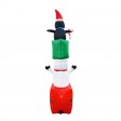 8FT GiFTboxes Snowman & Penguin Pyramid Inflatable