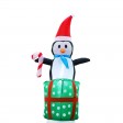 8FT GiFTboxes Snowman & Penguin Pyramid Inflatable