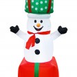 8FT GiFTboxes Snowman & Penguin Pyramid Inflatable