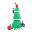 8FT Santas Climbing A Tree Inflatable