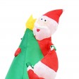 8FT Santas Climbing A Tree Inflatable