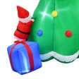 8FT Santas Climbing A Tree Inflatable