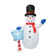 8FT Snowman with Sign Inflatable