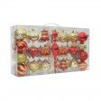 Combo 43Pk Asst Shapes-2 Red/Gold