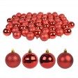 Combo 55Pc Christmas Ornament-Red