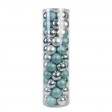 Combo 55Pc Christmas Ornament-Blue/Silver