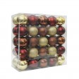 Combo 50Pk 3 Inch Shiny Glitter Square-Mix color Christmas Ornament