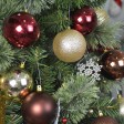 Combo 50Pk 3 Inch Shiny Glitter Square-Mix color Christmas Ornament