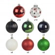 50 Pk Christmas Ornament Dec Orn Set- Mix Color