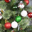 50 Pk Christmas Ornament Dec Orn Set- Mix Color