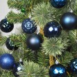 48Pk Christmas Ornament- Blue