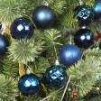 48Pk Christmas Ornament- Blue