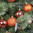 48Pk Christmas Ornament-Brown