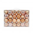 48Pk Christmas Ornament-Gold/Brown