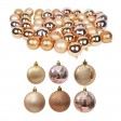 48Pk Christmas Ornament-Gold/Brown