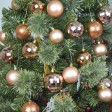 48Pk Christmas Ornament-Gold/Brown