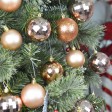 48Pk Christmas Ornament-Gold/Brown