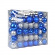 84 Pk Christmas Ornament-Sivel/Blue