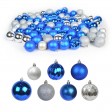 84 Pk Christmas Ornament-Sivel/Blue