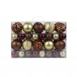 68Pk Christmas Shatterproof Ornaments-Multi