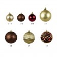 68Pk Christmas Shatterproof Ornaments-Multi