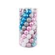 100Pk Christmas Shatterproof Ornaments-Multi