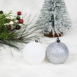 100Pk Christmas Shatterproof Ornaments-Multi