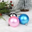 100Pk Christmas Shatterproof Ornaments-Multi