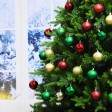 100Pk Christmas Shatterproof Ornaments-Multi