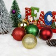 100Pk Christmas Shatterproof Ornaments-Multi