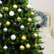 100Pk Christmas Shatterproof Ornaments-Multi