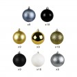 100Pk Christmas Shatterproof Ornaments-Multi