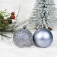 100Pk Christmas Shatterproof Ornaments-Multi