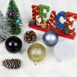 100Pk Christmas Shatterproof Ornaments-Multi