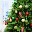 30Pk Christmas Shatterproof Ornaments-Multi