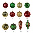 30Pk Christmas Shatterproof Ornaments-Multi