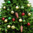 30Pk Christmas Shatterproof Ornaments-Multi