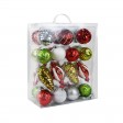 30Pk Christmas Shatterproof Ornaments-Multi