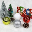 30Pk Christmas Shatterproof Ornaments-Multi