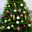 30Pk Christmas Shatterproof Ornaments-Multi