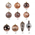 30Pk Christmas Shatterproof Ornaments-Multi